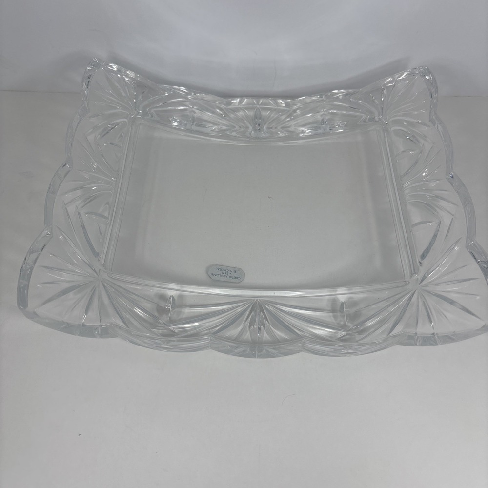 JG Crystal Durand Picture Frame Made In France 5x7 Clear Lead Crystal Mikasa